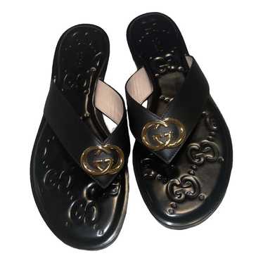 Gucci Leather flip flops - image 1