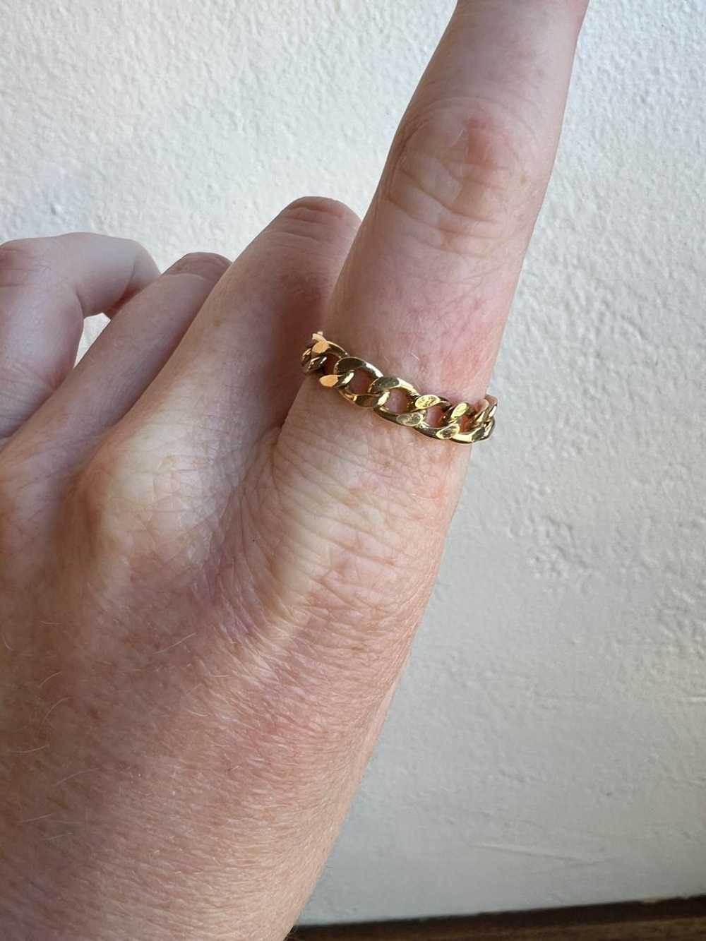 Mejuri 14k Gold Curb Chain Ring - size 10 | Used,… - image 1