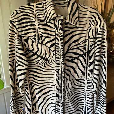 Vtg velour shirt - Gem