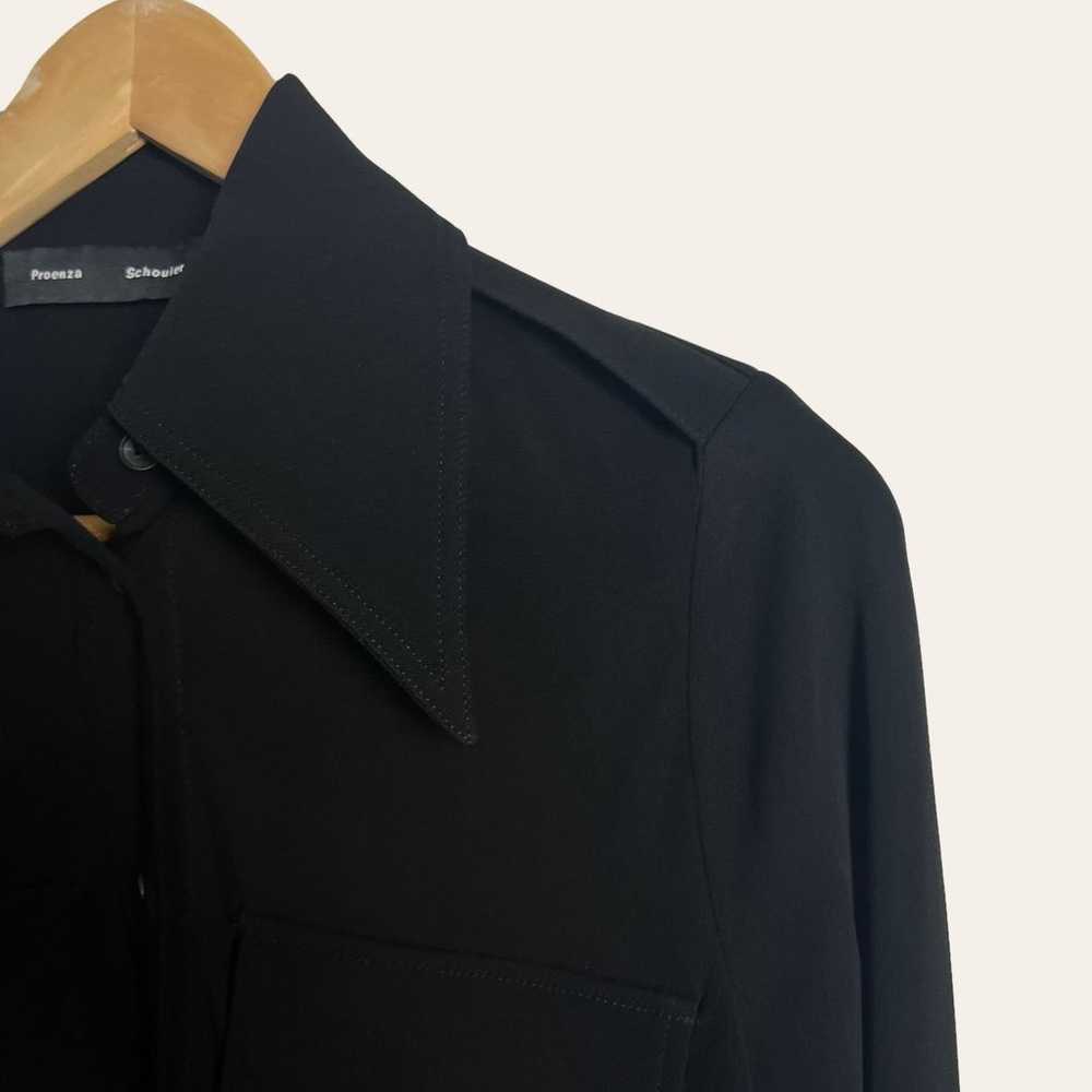 Proenza Schouler Matte Jersey Long Sleeve Button … - image 8