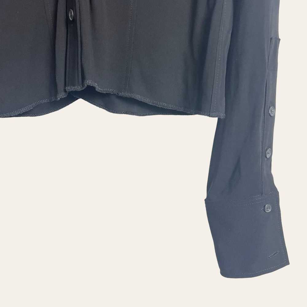 Proenza Schouler Matte Jersey Long Sleeve Button … - image 9