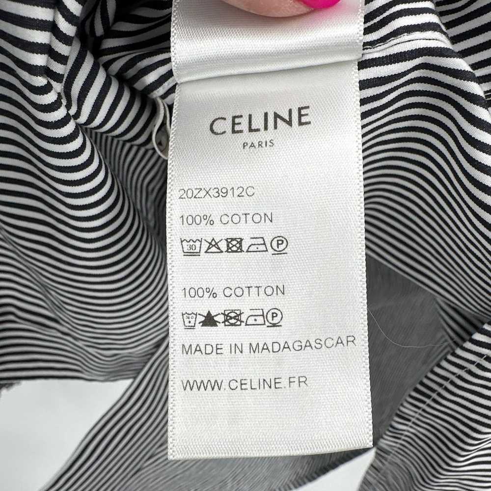 Celine Classic with Frill Collar in Stripped Cott… - image 7