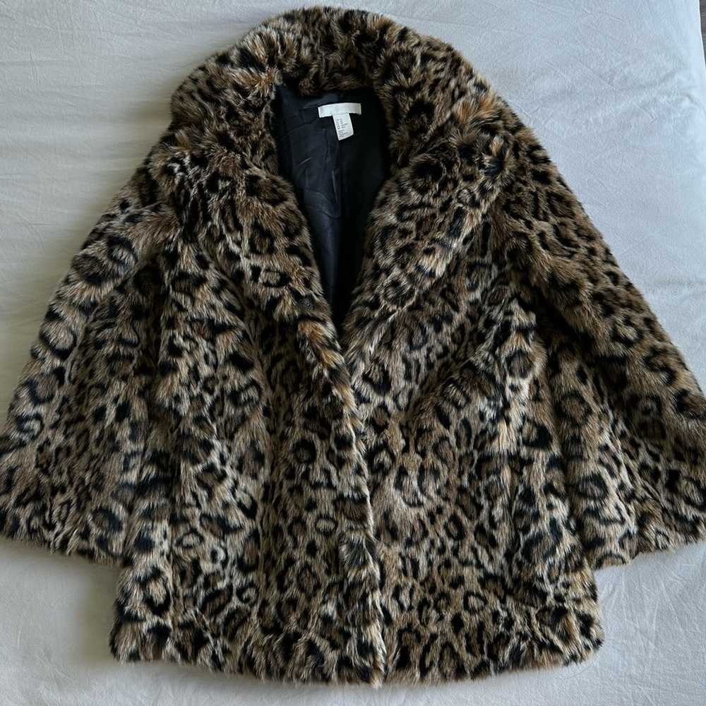 H&M Leopard Coat - image 1