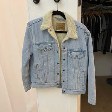 Levis fleece lined jean jacket - image 1