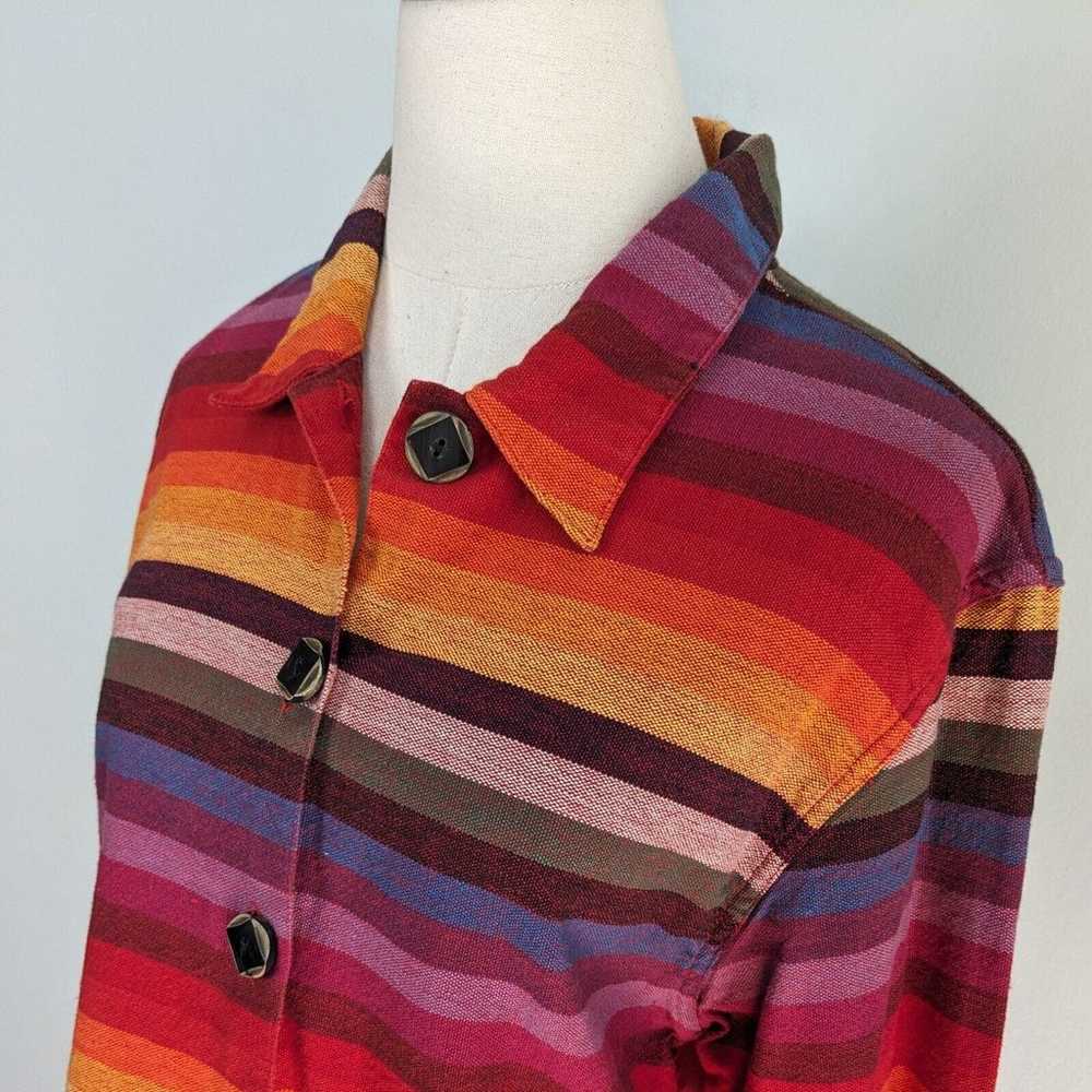 Vintage Blazer Jacket Striped Tantrums Western Bo… - image 4