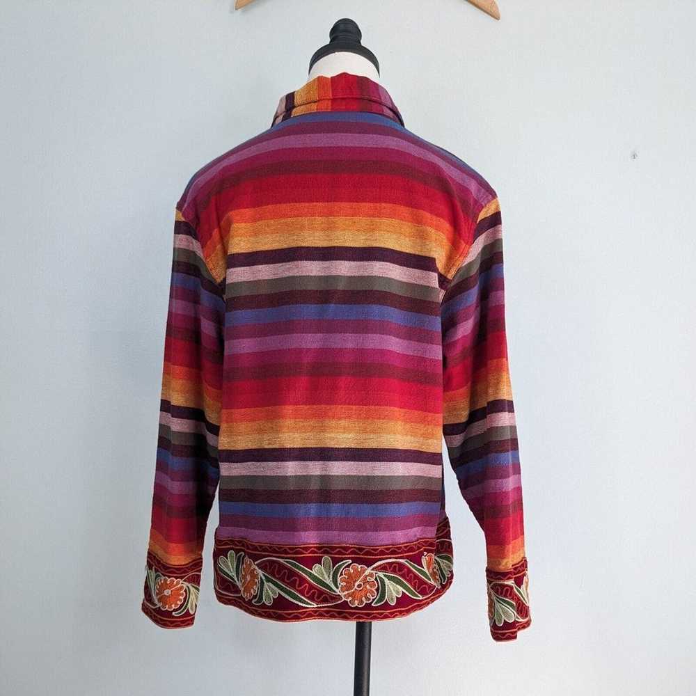Vintage Blazer Jacket Striped Tantrums Western Bo… - image 5