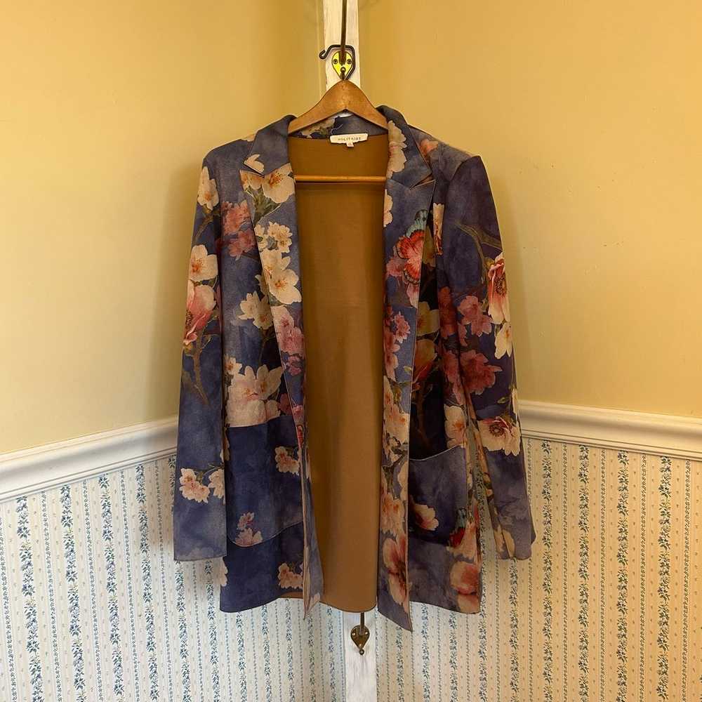 BRAND NEW WOT Solitaire Floral Blazer Jacket - image 2