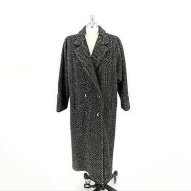 Vintage Women's Wool Long Coat Gray 8 classic pre… - image 1
