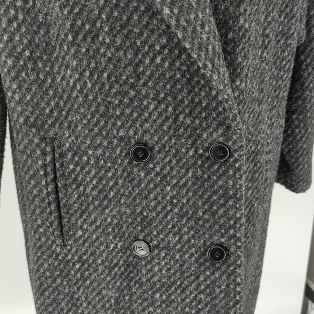 Vintage Women's Wool Long Coat Gray 8 classic pre… - image 5