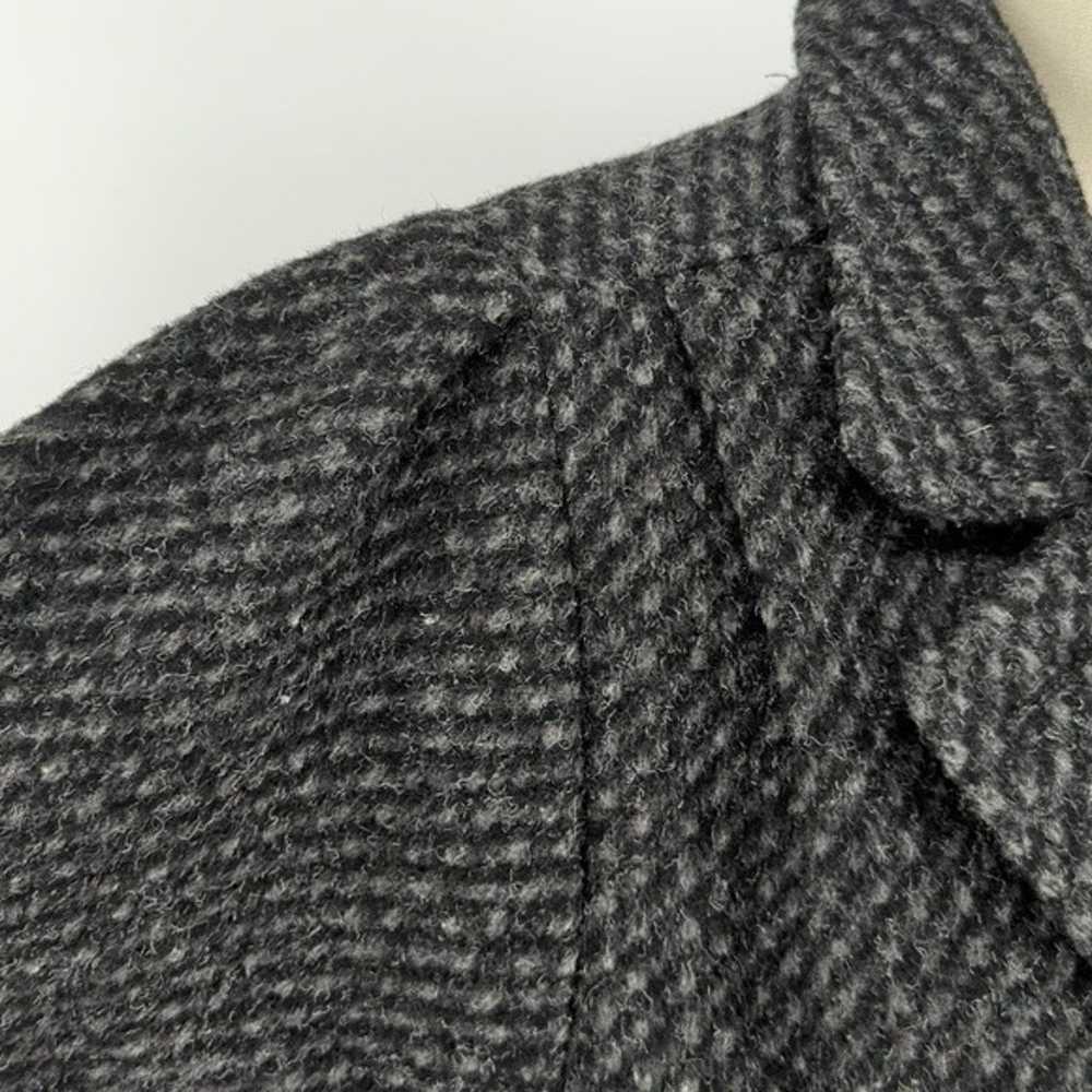 Vintage Women's Wool Long Coat Gray 8 classic pre… - image 6