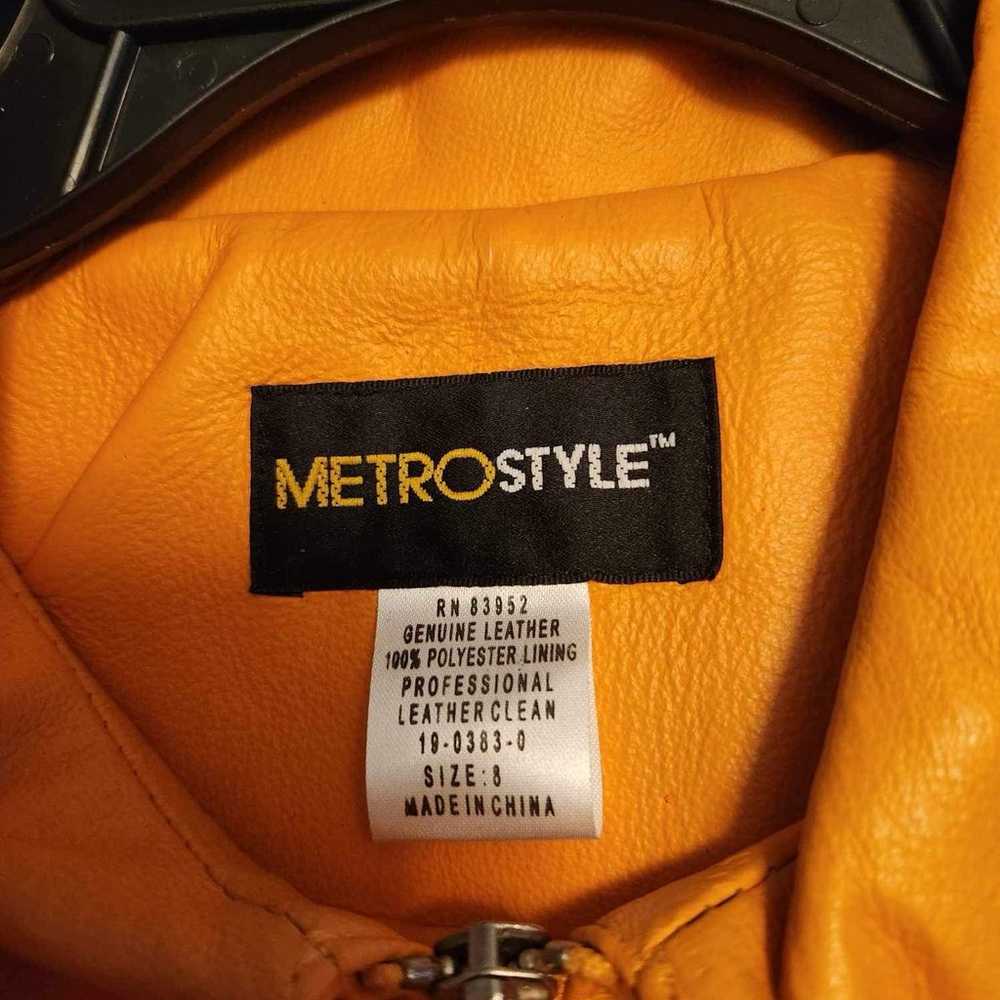 Metro Style Genuine Leather Jacket - image 3