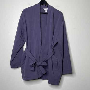 Athleta Cozy Belted Wrap Jacket Dusty Purple Wome… - image 1
