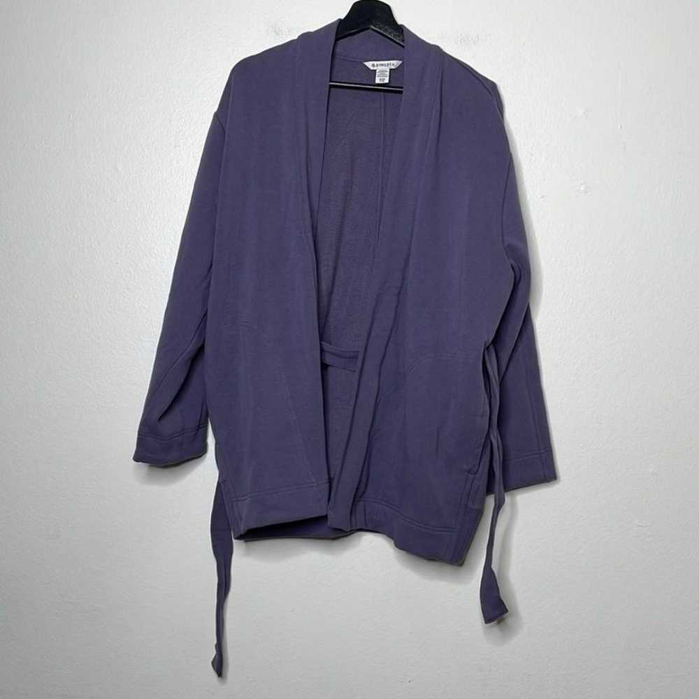Athleta Cozy Belted Wrap Jacket Dusty Purple Wome… - image 2