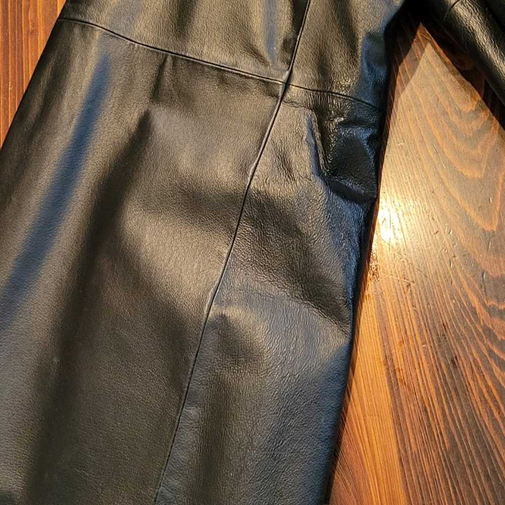 leather coat - image 11