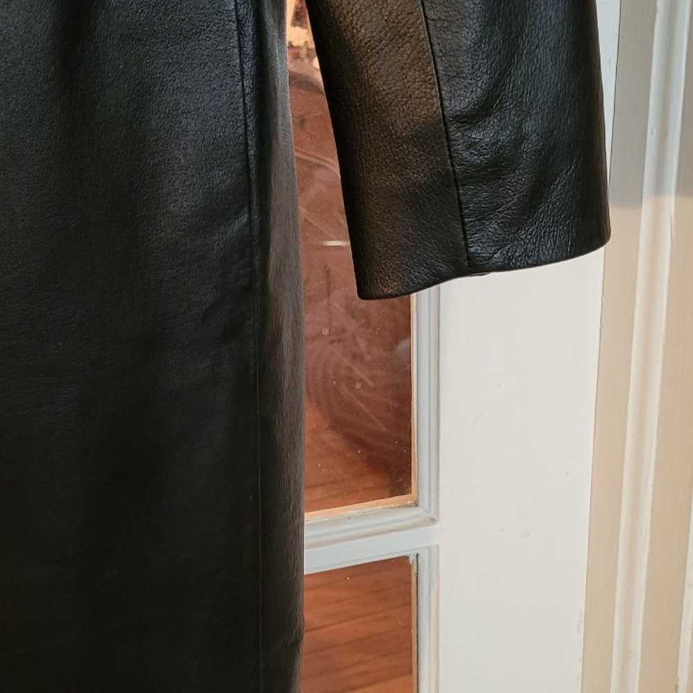 leather coat - image 4
