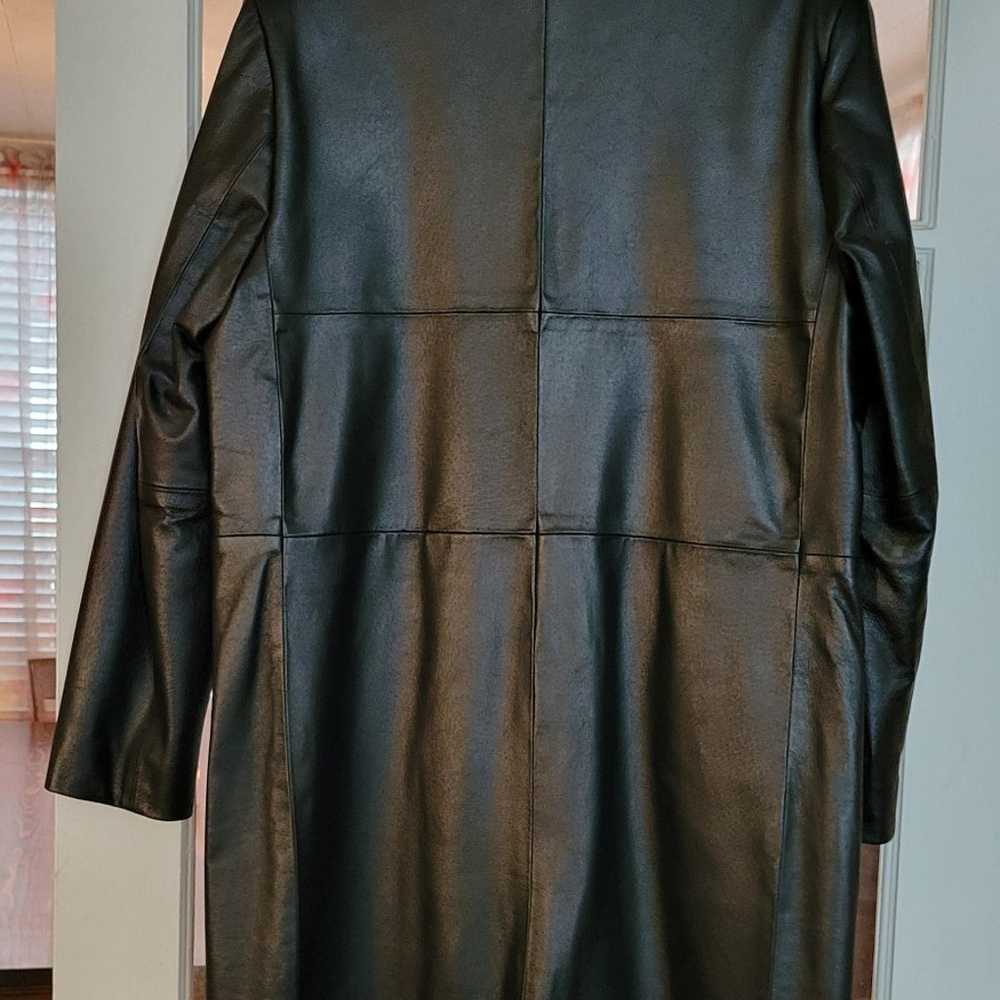 leather coat - image 5