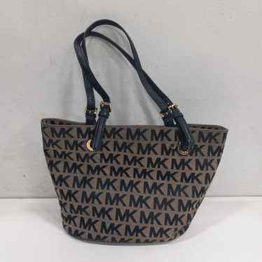 Michael Kors MK Monogram Pattern Shoulder Handbag - image 1