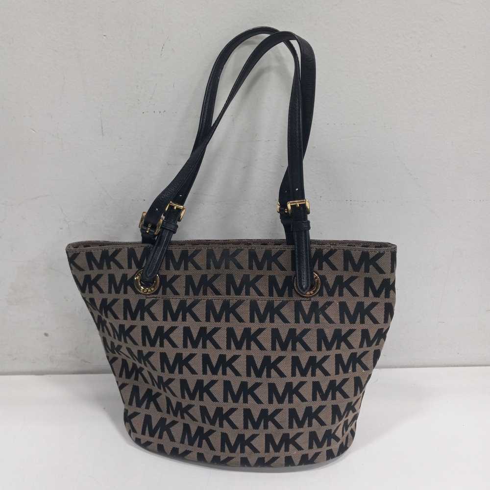 Michael Kors MK Monogram Pattern Shoulder Handbag - image 2