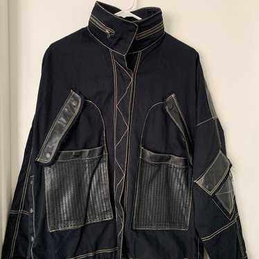 Jakett New York Jacket with leather pockets Sz M - image 1
