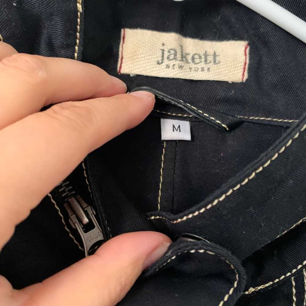 Jakett New York Jacket with leather pockets Sz M - image 4
