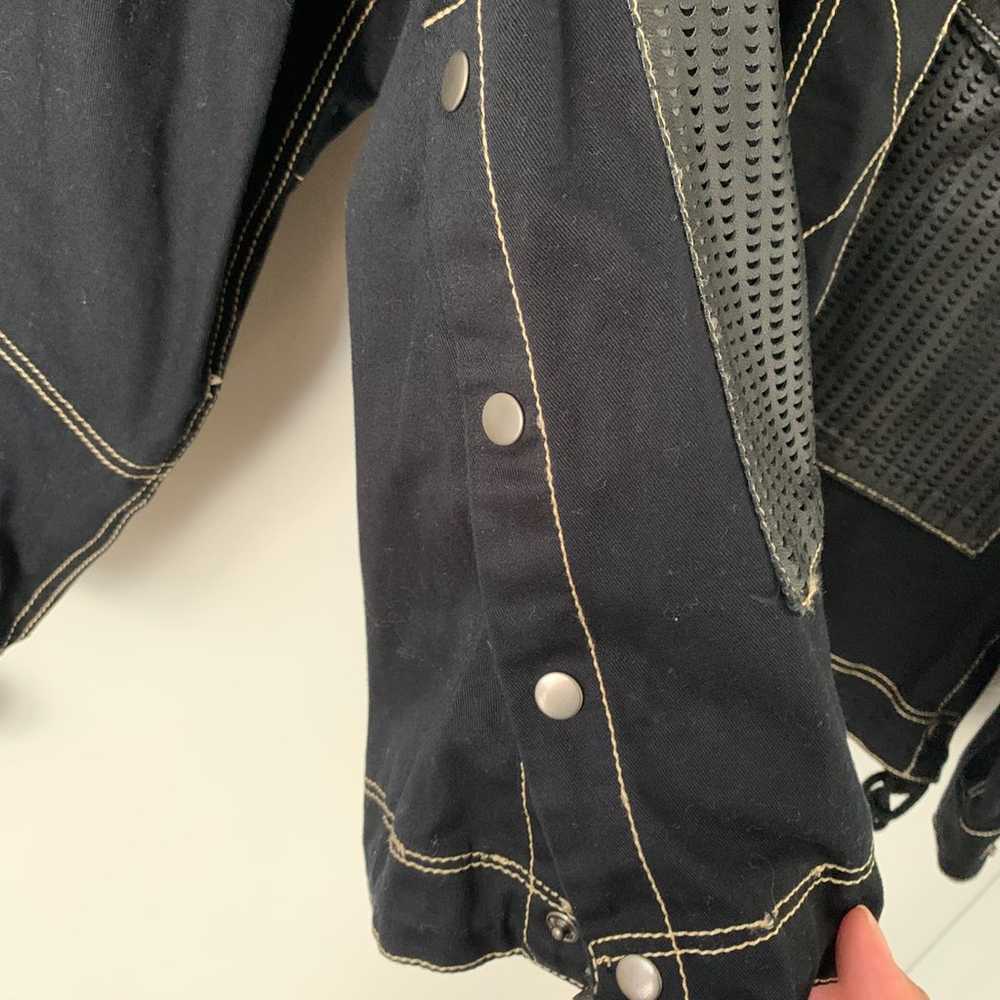 Jakett New York Jacket with leather pockets Sz M - image 5