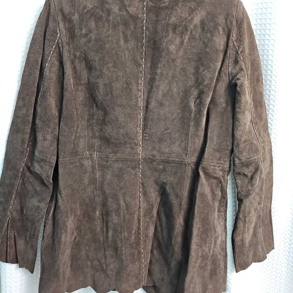 Western brown leather jacket size large - image 6