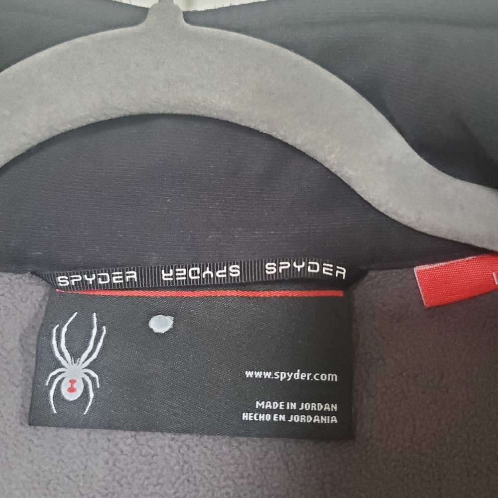Spyder Cable Knit Stryke Grey Full-Zip Knit Fleec… - image 4