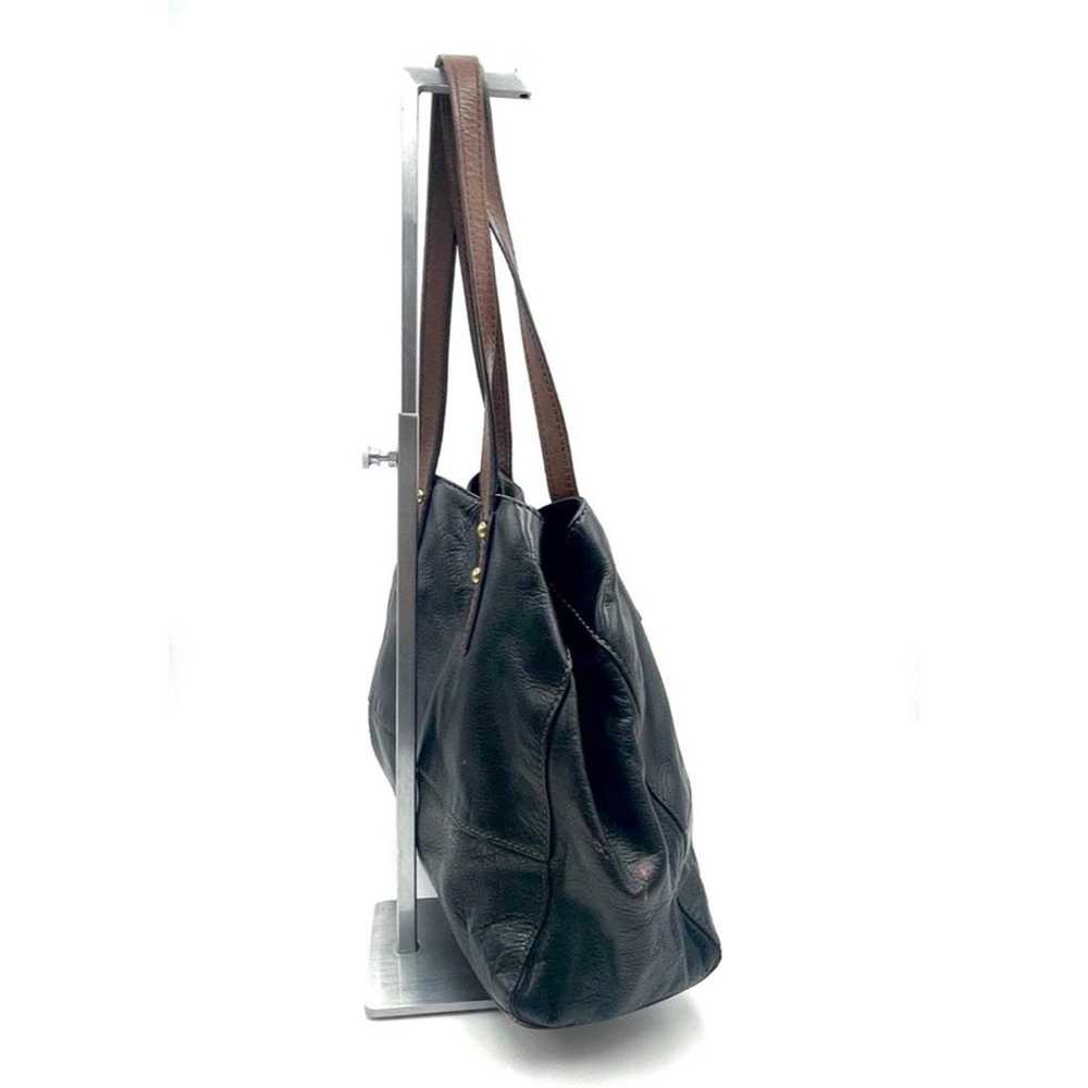 FOSSIL women's black leather shoulder bag VINTAGE - image 11