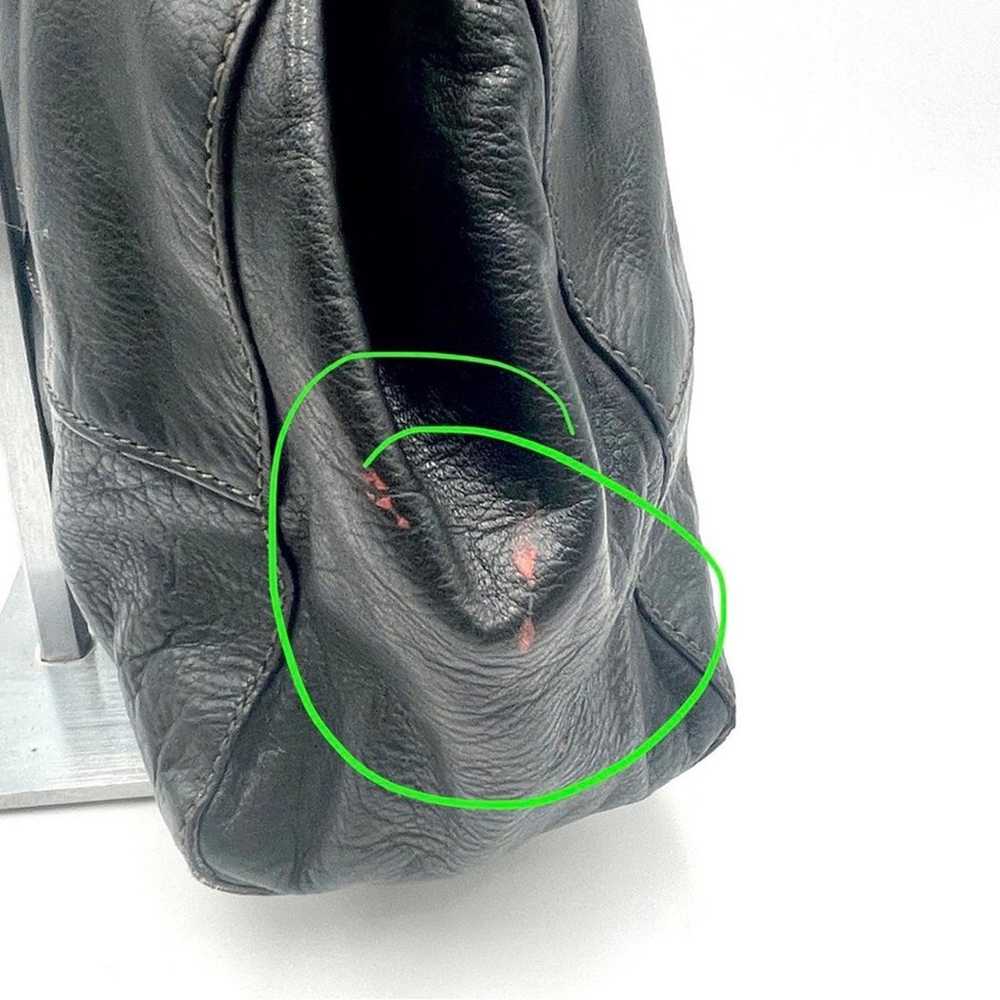 FOSSIL women's black leather shoulder bag VINTAGE - image 7