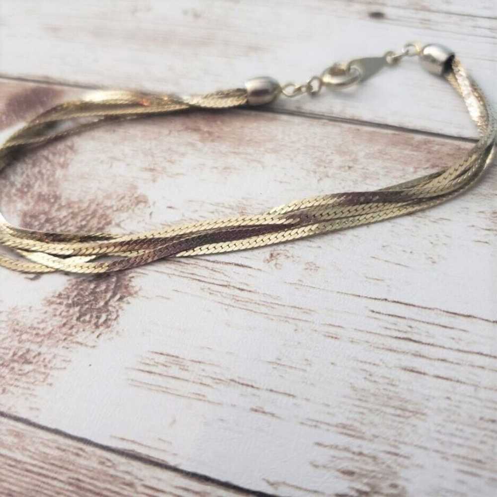 Vintage Bracelet Multi Strand Bracelet with Clasp - image 4