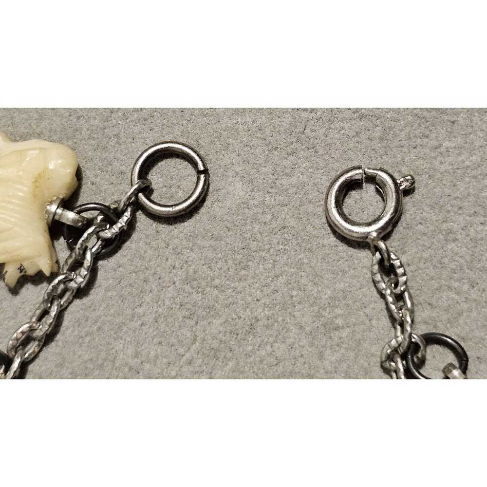 Vintage Carved Celluloid Dog Puppy Charm Bracelet… - image 8