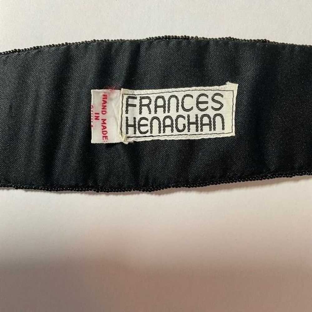 Vintage Frances Henaghan Belt Tie Waist Black Yel… - image 3