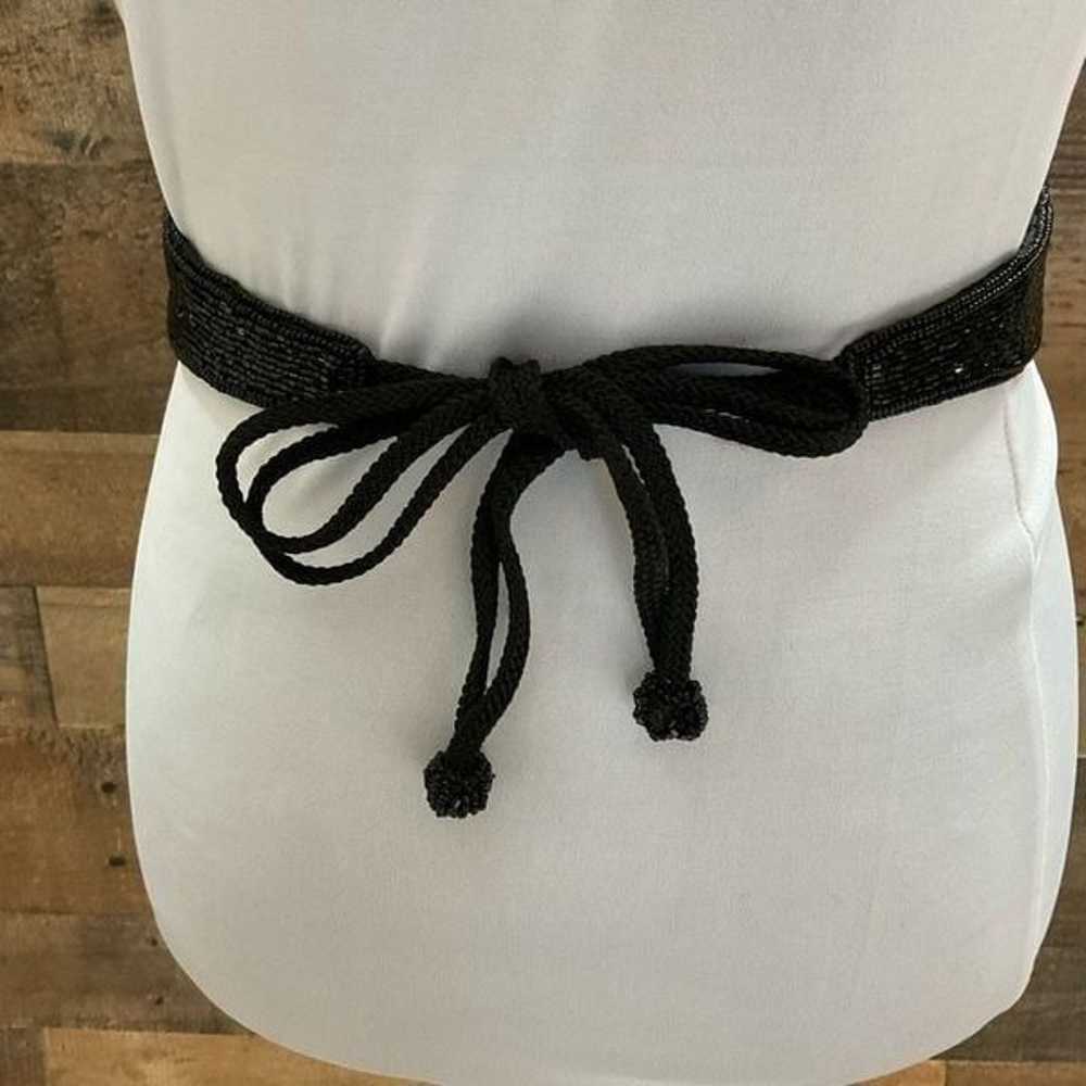 Vintage Frances Henaghan Belt Tie Waist Black Yel… - image 9
