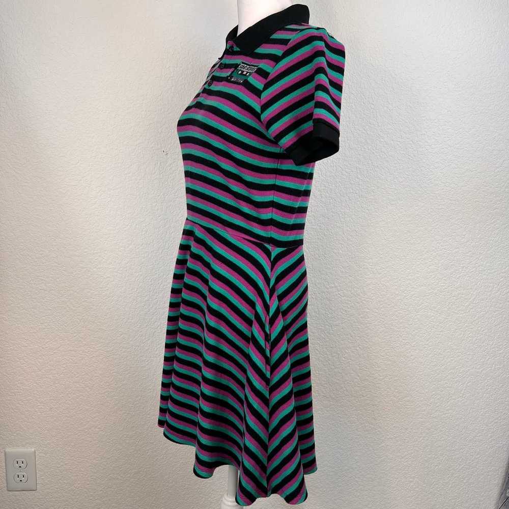 HOT TOPIC Dress WOMENS Small Stripped Pink Black … - image 7