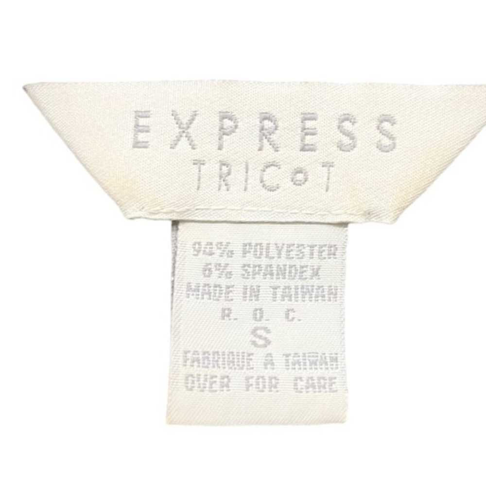 Express Tricot Vintage Y2K Velvet Polo Dress Mini… - image 3