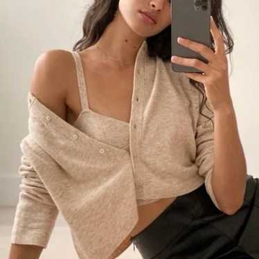 Cardigan and Tank Set Inspired by Aritzia Sicily … - image 1