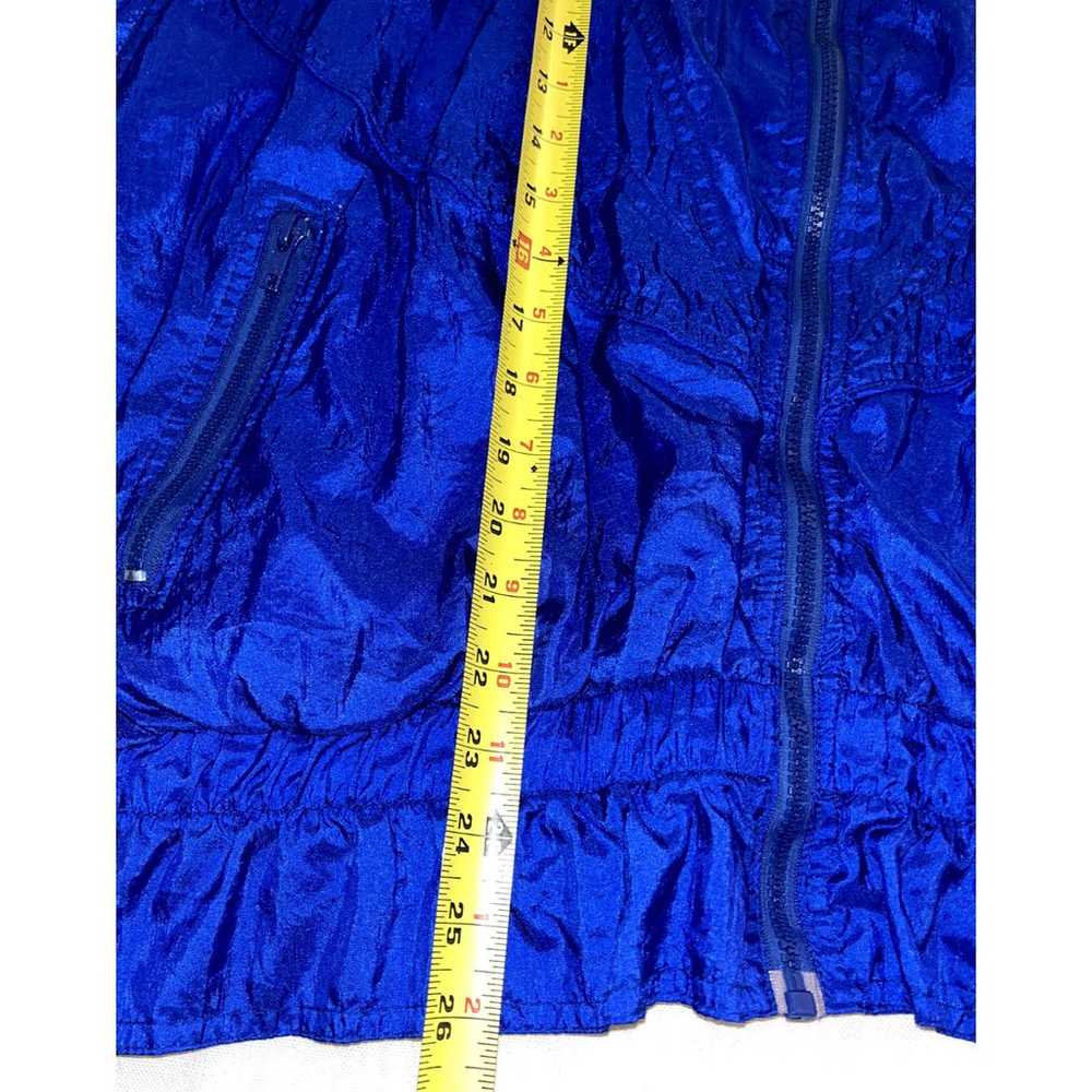 Clipper Bay Vintage Nylon Royal Blue Zip Up 80's … - image 6