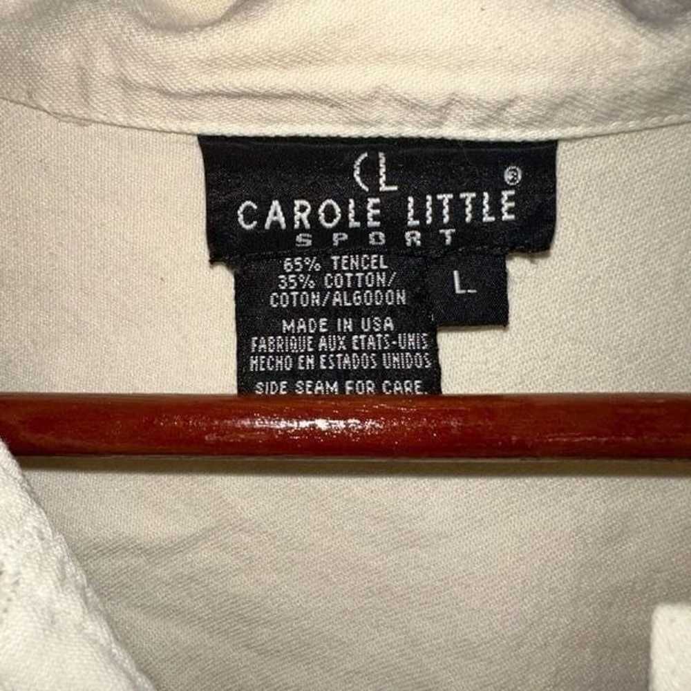 Carole Little Womens L Vintage Khaki Button Front… - image 3