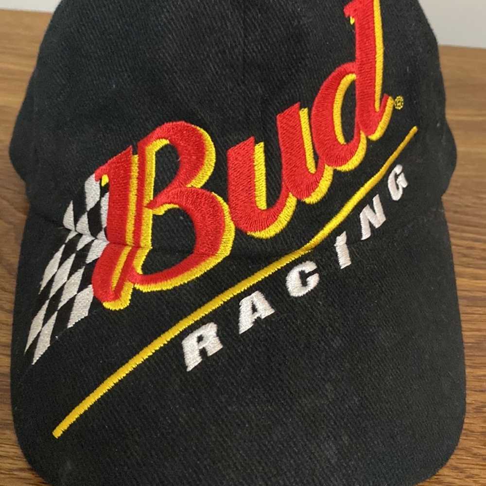 Vintage 90’s Bud Racing Nascar strapback  hat - image 2