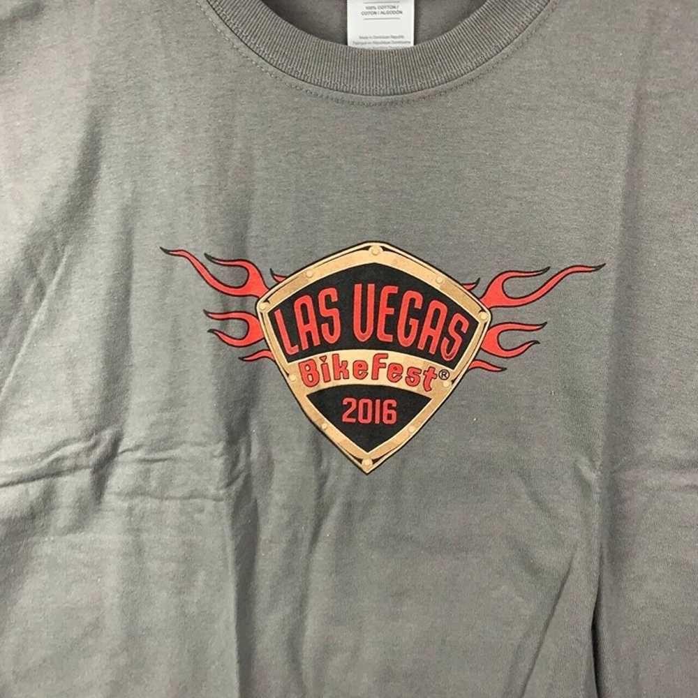 Vintage Las Vegas Bike Fest 2016 Large Gildan Cas… - image 3