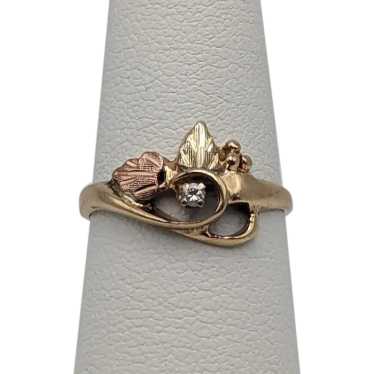 10k Diamond Black Hills Gold Ring. 10k Multi-tone 