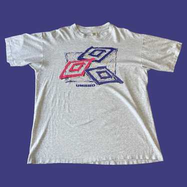 Vintage 90s Umbro Graphic Tee Shirt Single Stitch… - image 1