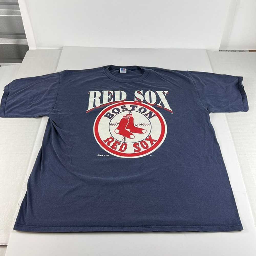 VTG 90s Russell MLB Boston Red Sox Shirt Adult Ex… - image 1
