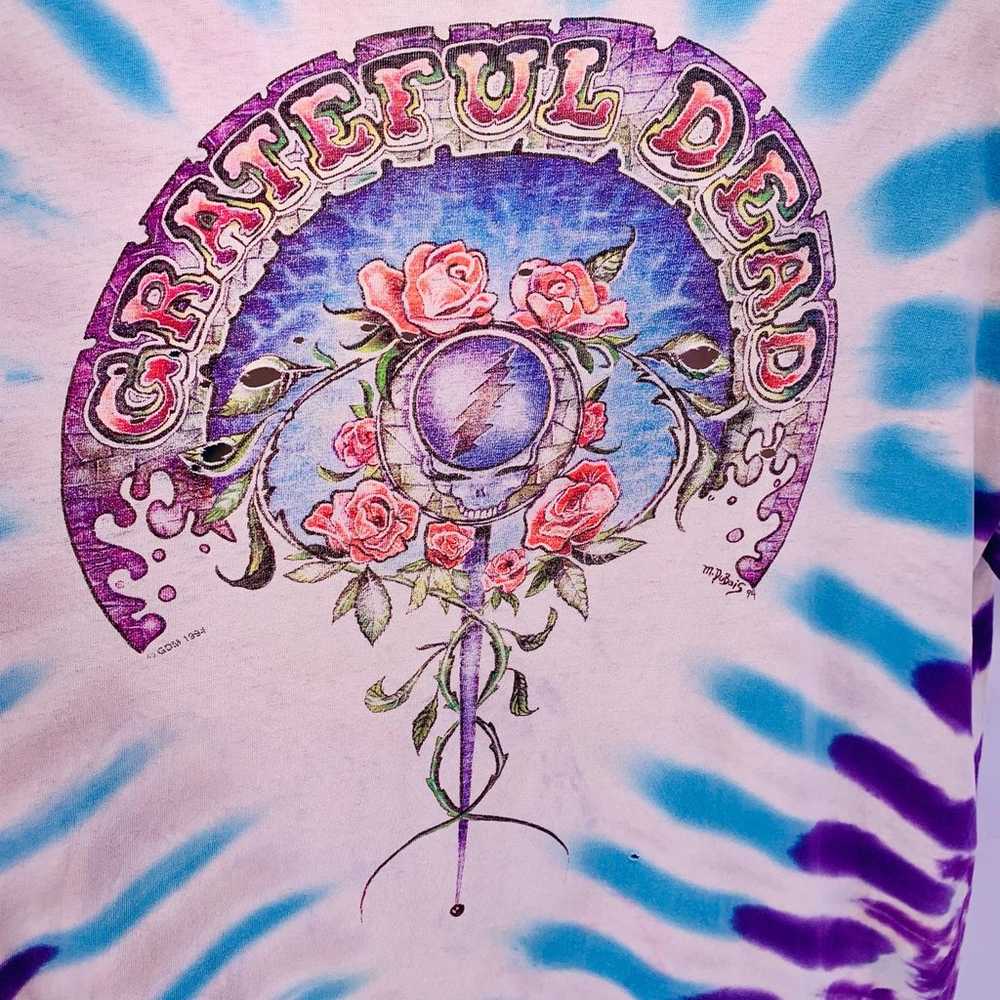 Vintage 1994 Grateful Dead Fall Tour T Shirt Tie … - image 5