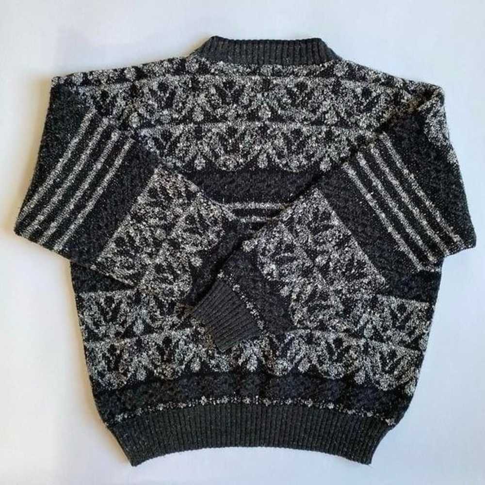 Vintage abstract grandpa sweater - image 2