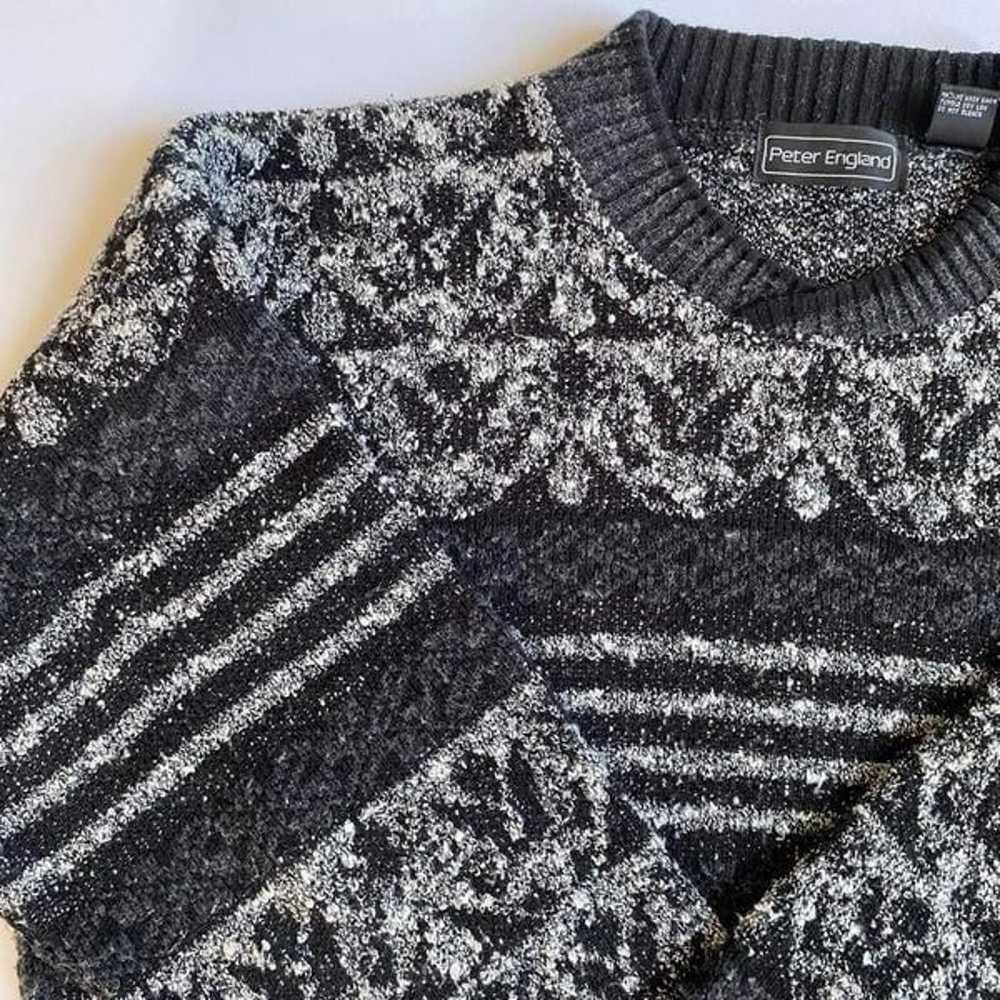 Vintage abstract grandpa sweater - image 3