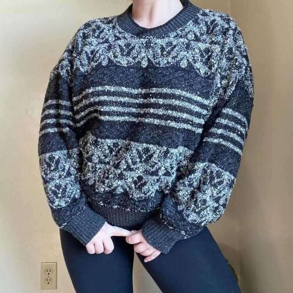 Vintage abstract grandpa sweater - image 6