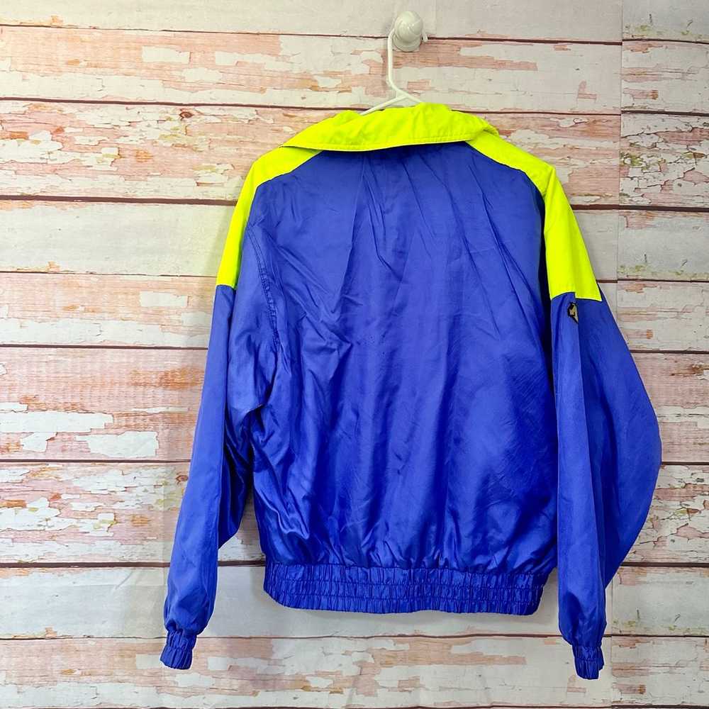 Vintage 90s Descente neon windbreaker jacket - image 5