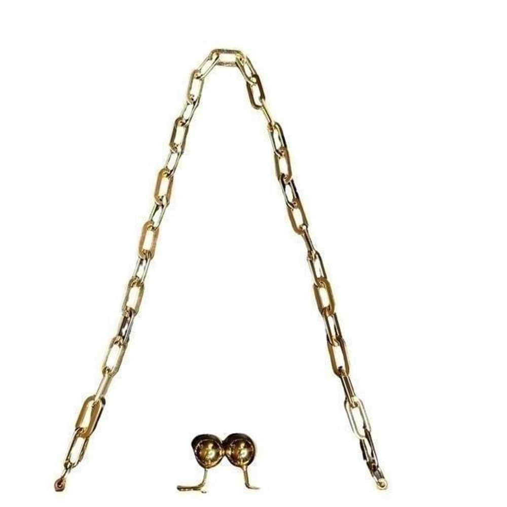 NWOT Goldenblue shoulder purse golden chain wallet - image 3