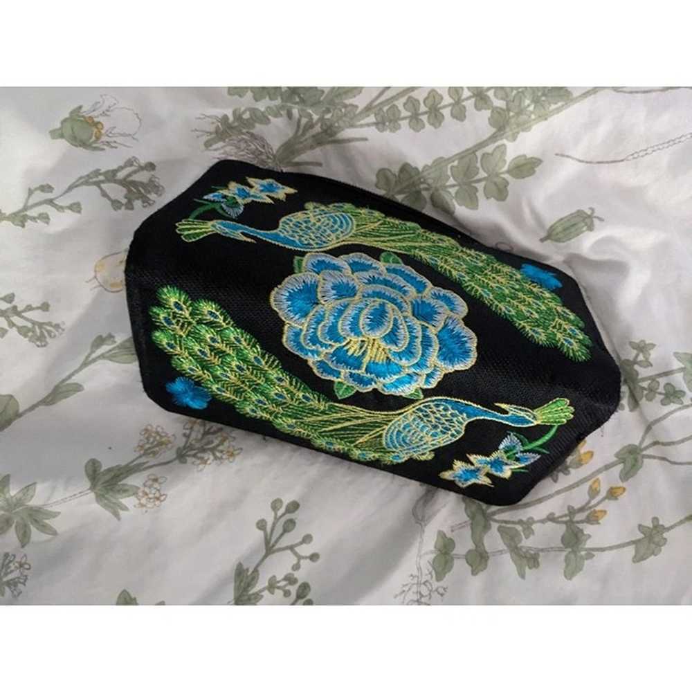 Embroidered Peacock Wallet - image 2